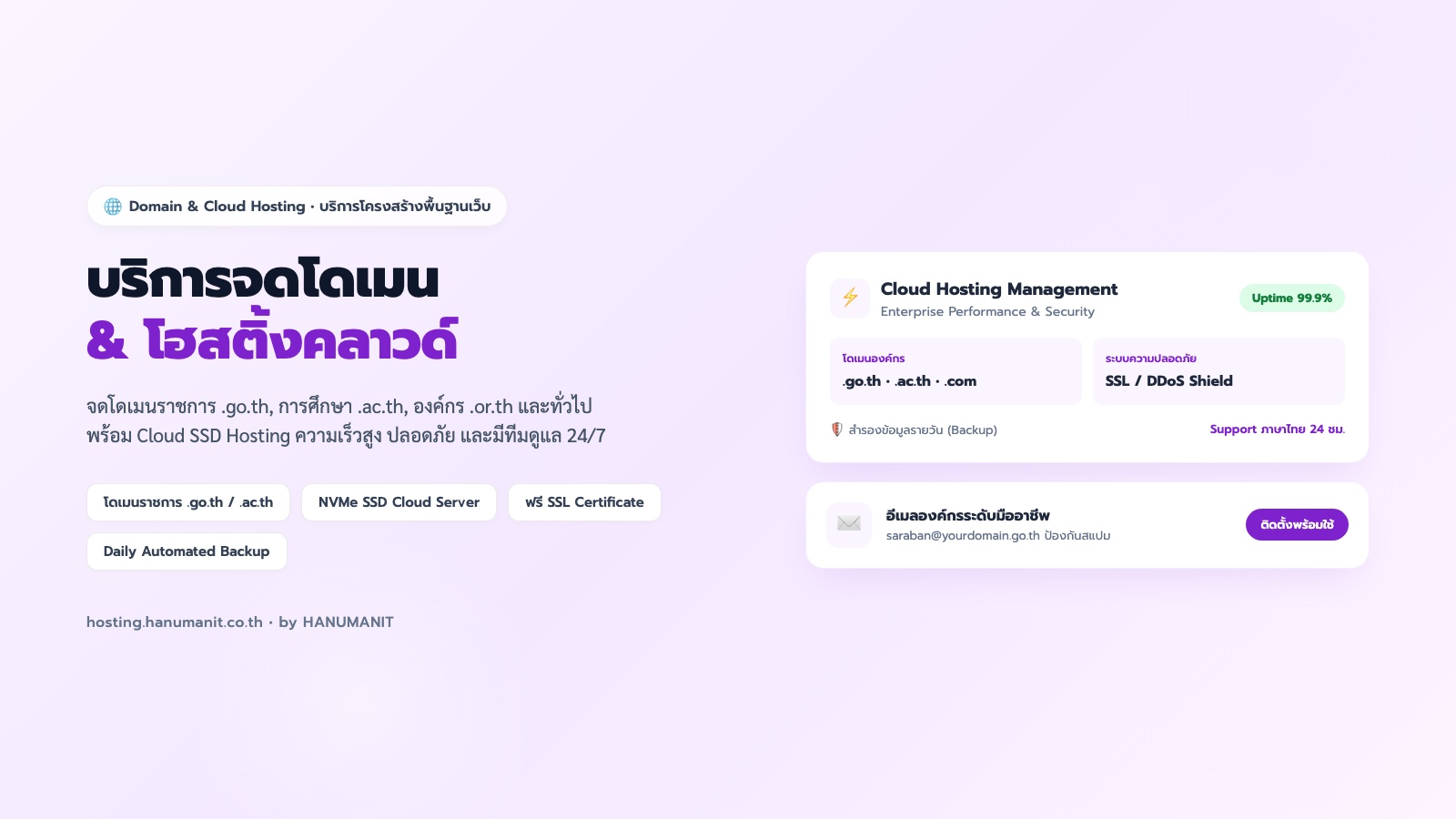 จดโดเมน (Domain Registration)